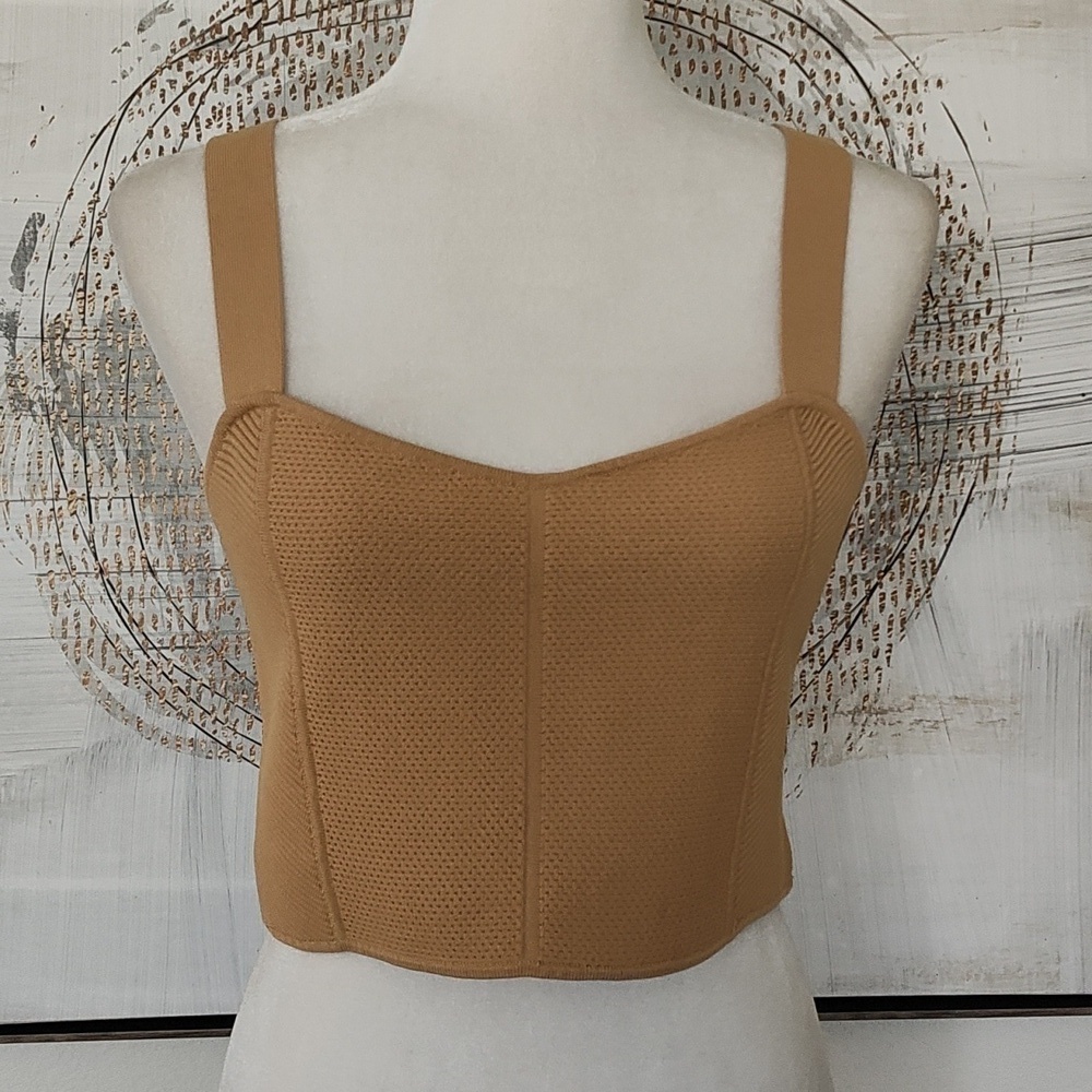 New House of Harlow Tan Crop Top Size M